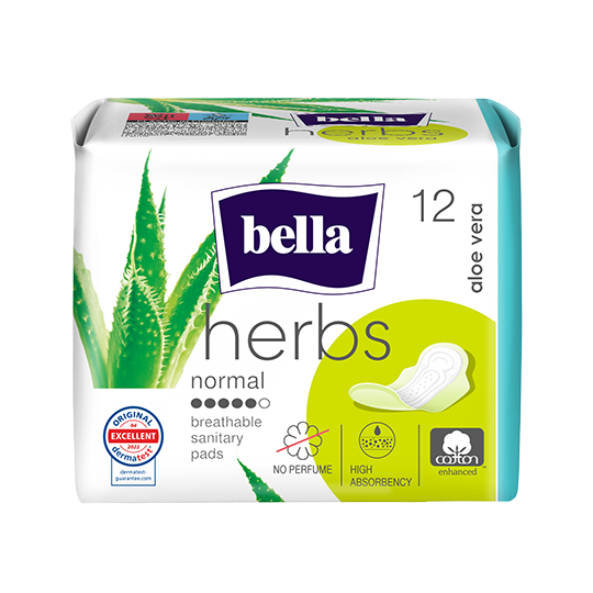 Bella Herbs absorbante igienice cu extract de aloe vera