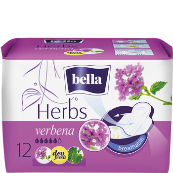 Bella Herbs absorbante igienice cu extract de verbinǎ